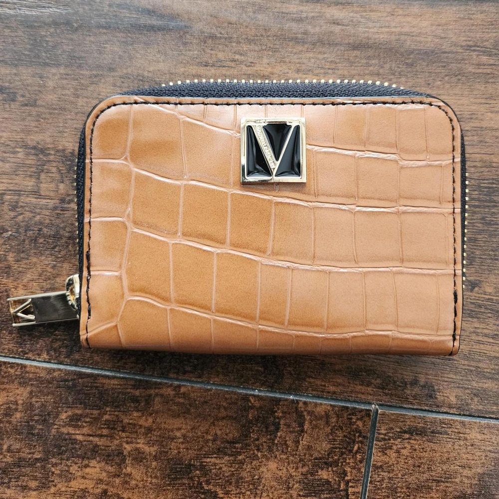 Victoria's Secret Tan Croc-Embossed Wallet
